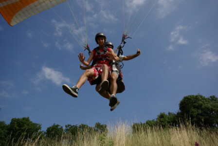Parapente Lot Corrèze Dordogne Biplace Décollage